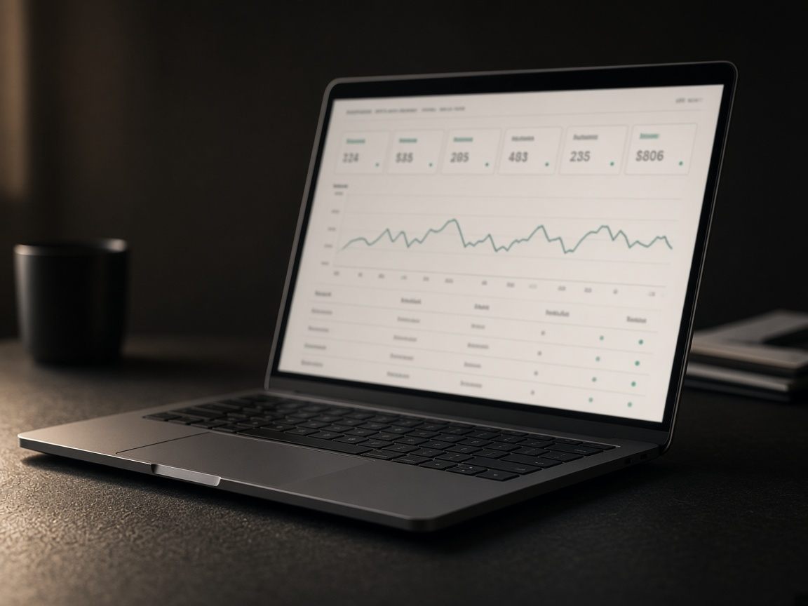 MyCard yönetim panelinin açık olduğu dizüstü bilgisayar